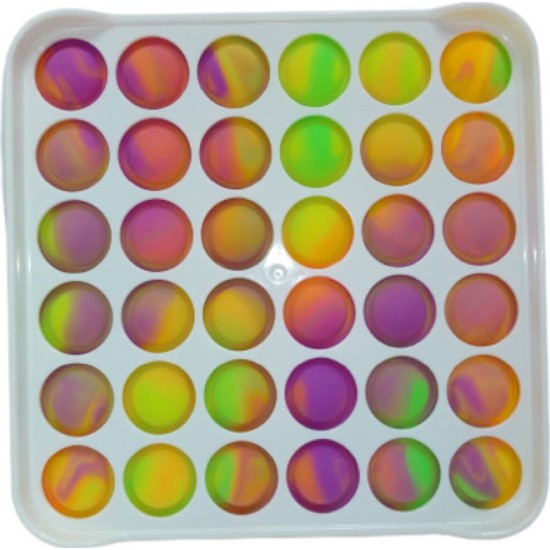 Bubble Pop it Fidget Σκληρή Παλέτα Τετράγωνη Mix Bubble Pop it Fidget Σκληρή Παλέτα Τετράγωνη Mix