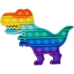 Bubble Pop It Fidget Δεινόσαυρος Rainbow Πολύχρωμο
