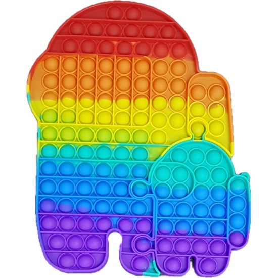 Pop It Fidget Super Jumbo Σετ 2 Ρομποτ Παζλ