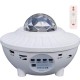Περιστρεφόμενο Φωτιστικό Δωματίου με Projector Galaxy Star Projector Ocean Wave LED με 21 σχέδια Starry Projector Light Ασπρο