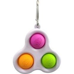 Fidget Pop It Τριπλό Μπρελόκ Πολύχρωμο