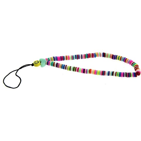 Διακοσμητικό Λουράκι με πολύχρωμες Χάντρες Jewelry για κινητό - M590