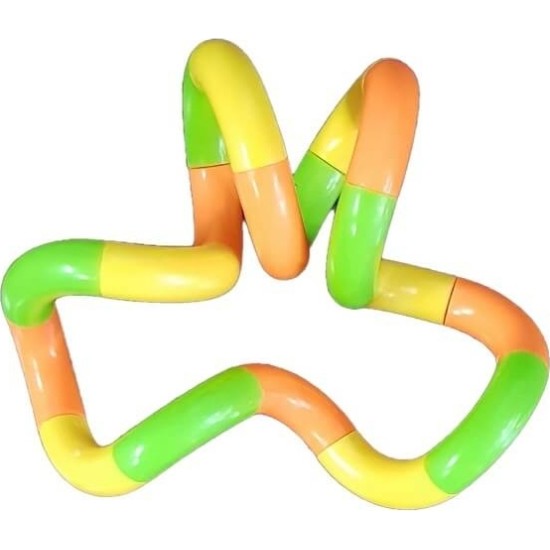 Anti Stress Tangle Fidget Κίτρινο-Πράσινο-Πορτοκαλί Anti Stress Tangle Fidget Κίτρινο-Πράσινο-Πορτοκαλί