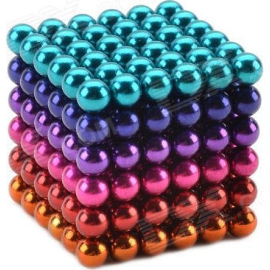 Magnetic Cube Small balls 2.5mm 216pcs Magic Puzzle Toys Autism Educational Colorful Toys (oem)