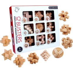 Ξύλινα Παιχνίδια - Παζλ σε 9 Σχέδια IQ Collection Busters