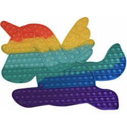 Pop It Fidget Πολύχρωμος Μονόκερος Γίγας 43x31cm