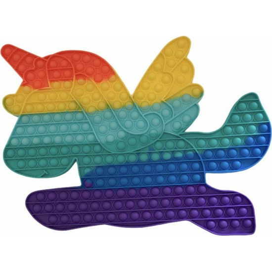 Pop It Fidget Πολύχρωμος Μονόκερος Γίγας 43x31cm