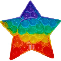 Pop it Fidget Αστέρι Πολύχρωμο