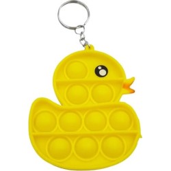 Pop it Bubble Fidget Sensory Toys For Kids Παπάκι Μπρελόκ