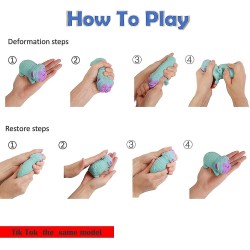 Squishy Fidget αισθητηριακό στρες Pug σκύλου παιχνίδι BLUE