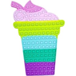 Pop it Bubble Fidget Sensory Toys For Kids Rainbow colours Super Γίγας Γρανίτα