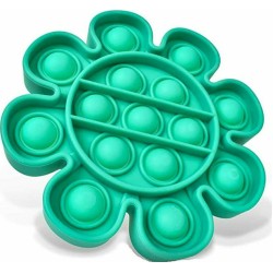 Pop it Bubble Fidget Sensory Toys For Kids Λουλούδι Τιρκουάζ