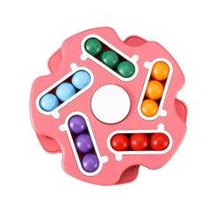 Anti Stress Fidget Cube Spinner with Balls Ροζ