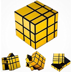 Cube Magic Puzzle Plastic ABS 60mm x 60mm Mirror Gold (oem)