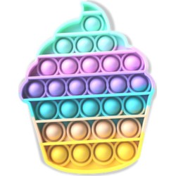 Pop it Bubble Fidget Toy Stress Reliever Pastel colours Cupcake