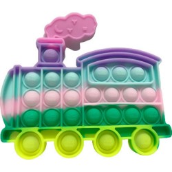 Pop it Bubble Fidget Toy Stress Reliever Pastel colours Τρενάκι