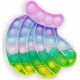 Pop it Bubble Fidget Toy Stress Reliever Pastel colours Μπανάνα