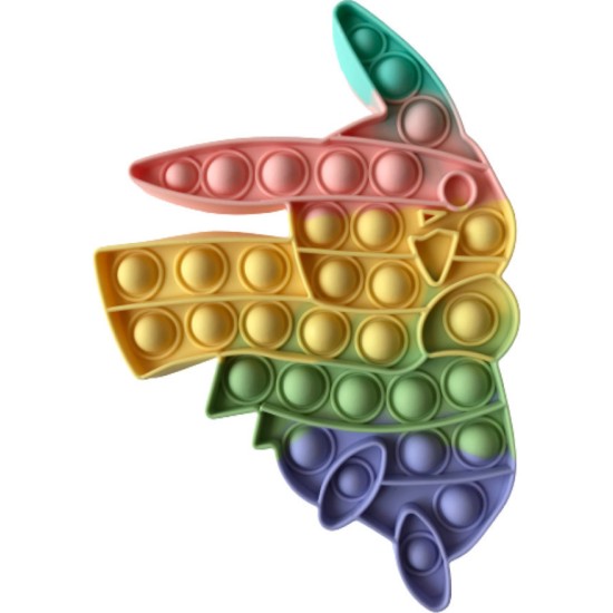 Push pop it Bubble Fidget Sensory Toys For Kids Rainbow colours PIKATSU Push pop it Bubble Fidget Sensory Toys For Kids Rainbow colours PIKATSU