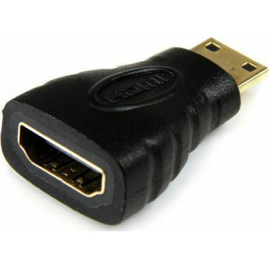 Αντάπτορας Andowl Mini HDMI (M) σε HDMI (F) Black Αντάπτορας Andowl Mini HDMI (M) σε HDMI (F) Black
