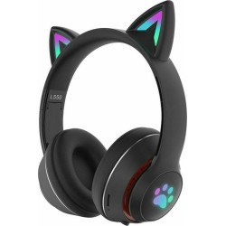 L550 Ασύρματα Bluetooth Παιδικά On Ear Ακουστικά με 9 ώρες Λειτουργίας Μαύρα