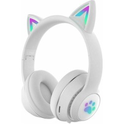 L550 Ασύρματα Bluetooth Παιδικά On Ear Ακουστικά με 9 ώρες Λειτουργίας Λευκά