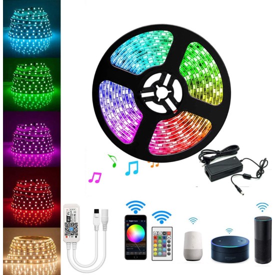 Ταινία LED RGB 5m με Τροφοδοτικό SMD5050 12V Q-T168 Ταινία LED RGB 5m με Τροφοδοτικό SMD5050 12V Q-T168