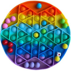Push pop it Bubble Fidget Toy Stress Reliever ΣΤΡΟΓΓΥΛΟ ΜΙΚΡΟ ΕΠΙΤΡΑΠΕΖΙΟ