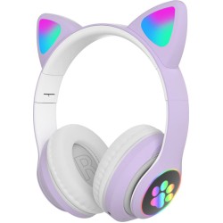 Ασύρματα ακουστικά - Cat Headphones - STN28 - 000008 - Μωβ