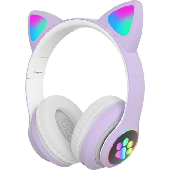 Ασύρματα ακουστικά - Cat Headphones - STN28 - 000008 - Μωβ Ασύρματα ακουστικά - Cat Headphones - STN28 - 000008 - Μωβ