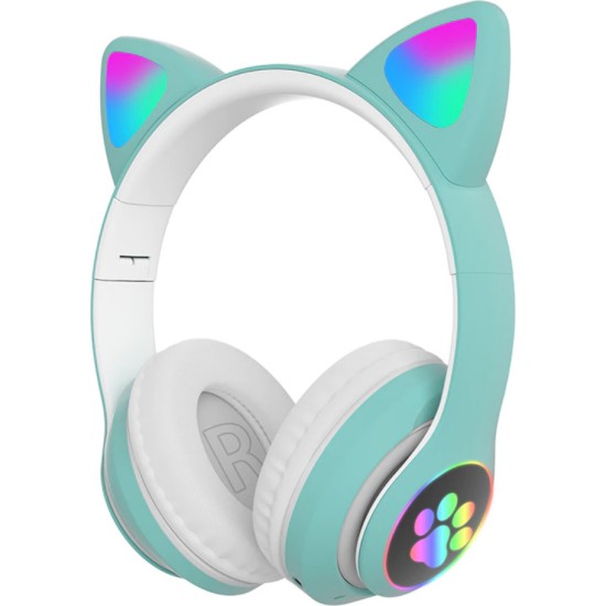 Ασύρματα ακουστικά - Cat Headphones - STN28 - 000008 - Πράσινα