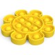 Pop it Bubble Fidget Toy Stress Reliever flower yellow