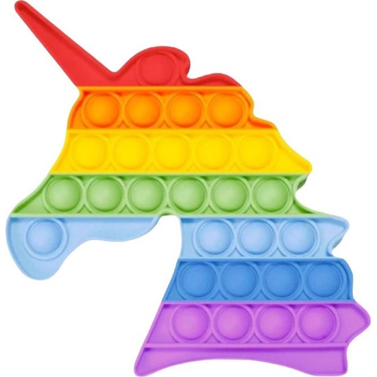 Pop it Bubble Fidget Toy Stress Reliever Μονόκερος Rainbow Pop it Bubble Fidget Toy Stress Reliever Μονόκερος Rainbow