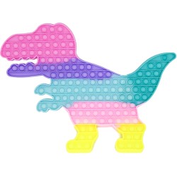 Pop it Bubble Fidget Sensory Toys For Kids Rainbow colours Super Γίγας Dinosaur 33cmx45cm