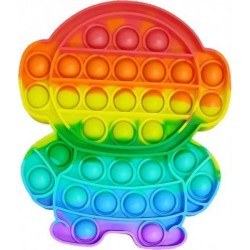 Pop it Bubble Fidget Sensory Toys For Kids Rainbow colours Αστροναύτης 