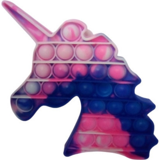 Pop it Bubble Fidget Toy Stress Reliever Μονόκερος Μπλε Ροζ Άσπρο Pop it Bubble Fidget Toy Stress Reliever Μονόκερος Μπλε Ροζ Άσπρο