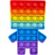 Push pop it Bubble Fidget Toy Stress Reliever Πολύχρωμο Robot