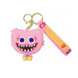 Huggy Wuggy μπρελοκ σιλικόνης ροζ Playtime