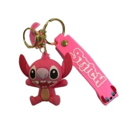 3D Μπρελόκ Σιλικόνης Stitch - Angel 8 εκ.
