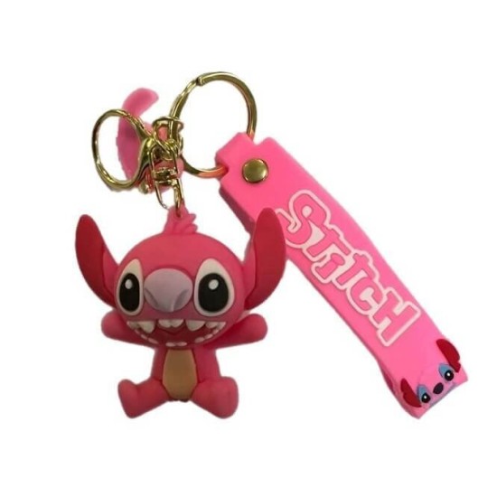 3D Μπρελόκ Σιλικόνης Stitch - Angel 8 εκ.