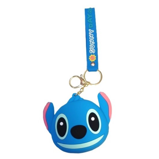 3D Μπρελόκ Πορτοφόλι μπλε σιλικόνης Sunny day Stitch 3D Μπρελόκ Πορτοφόλι μπλε σιλικόνης Sunny day Stitch