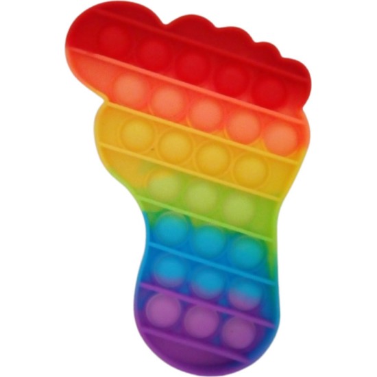 Push pop it Bubble Fidget Toy Stress Reliever rainbow colours Πατούσα Πολύχρωμη Push pop it Bubble Fidget Toy Stress Reliever rainbow colours Πατούσα Πολύχρωμη