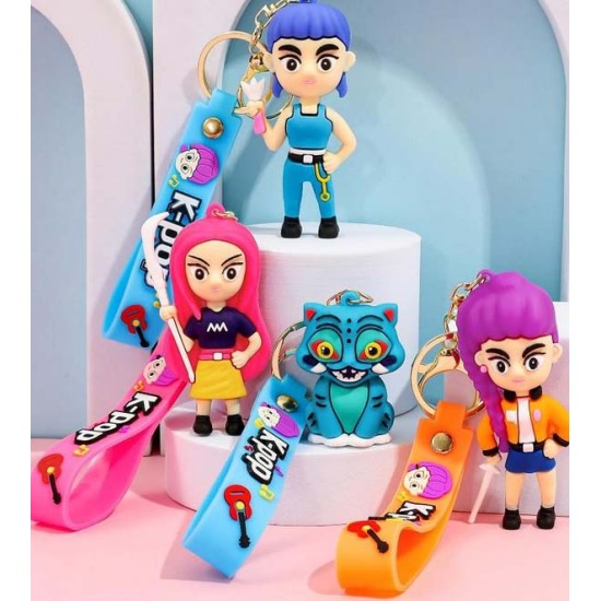 Kpop Demon Hunters 3D Μπρελόκ Σιλικόνης Τυχαίο Σχέδιο