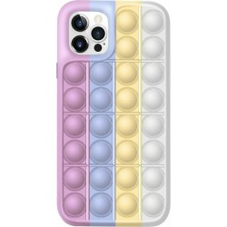 Samsung Galaxy A21s - Fidget Multicolour Soft Silicone Cover with Pop it (oem) pink-blue-yellow-white