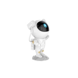 Astronaut Projector Παιδικό Φωτιστικό με Εναλλαγές Χρωματισμών Λευκό