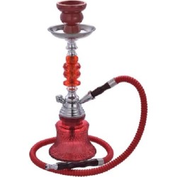 Ναργιλές 35εκ Engraved 3S - Portable Hookah Κόκκινος 