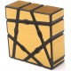YI JIE Ghost Mirror Cube Magic Puzzle Plastic ABS 3x3x1 (55x55x20) mm Gold (oem)