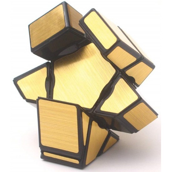 YI JIE Ghost Mirror Cube Magic Puzzle Plastic ABS 3x3x1 (55x55x20) mm Gold (oem)