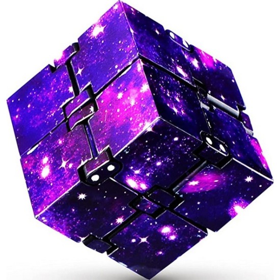 Anti Stress Fidget Infinity Cube Purple Universe Anti Stress Fidget Infinity Cube Purple Universe