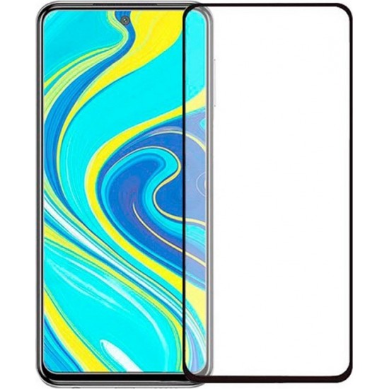 Full Glue Tempered Glass Black (Redmi Note 9S / 9 Pro)