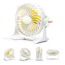 Φορητό Mini Ανεμιστηράκι Λευκό oem 